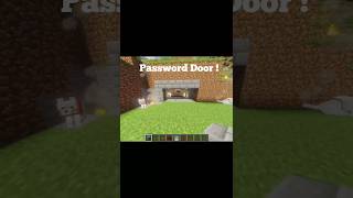 Minecraft Password Door 🔒#shorts #gaming #minecraft