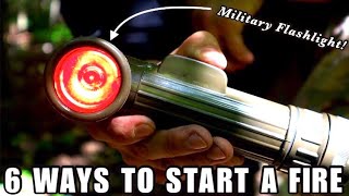 6 Ways a Military Flashlight can Start a Survival Fire in the Wilderness! screenshot 5