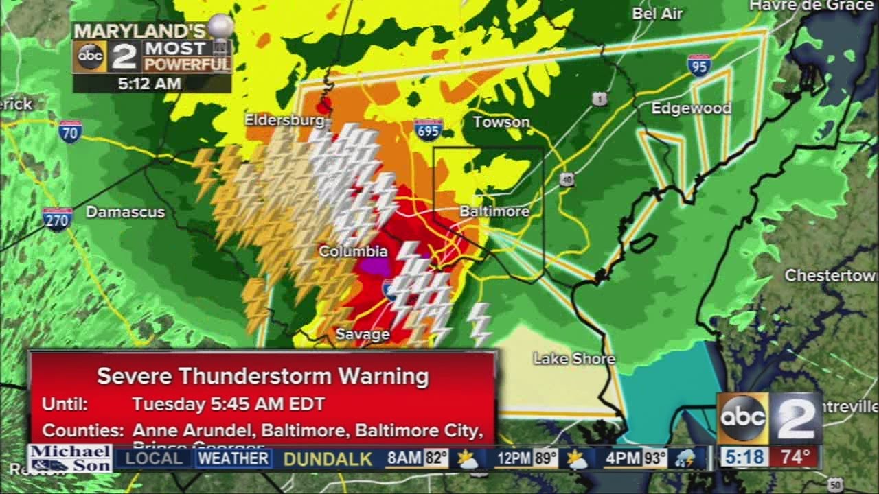 Severe storms possible Tuesday morning - YouTube