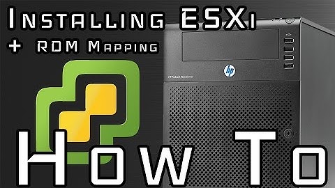 How To Install ESXi on the N54L