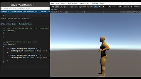 Exportar múltiples animaciones de Blender a Unity y ejecutar desde c# para crear juegos 3d.