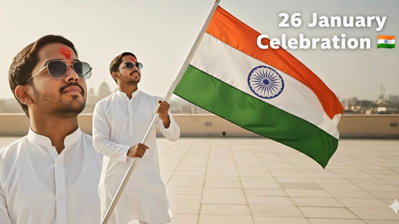 Apni Gully Me 26 January Celebration 🇮🇳 | Flag Hoisting & Kids Poem