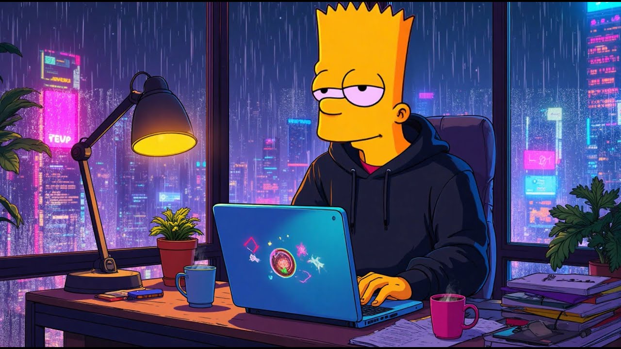 rainy night, working by the window 🌧️ lofi hip hop ~ haunted season / chill / relax