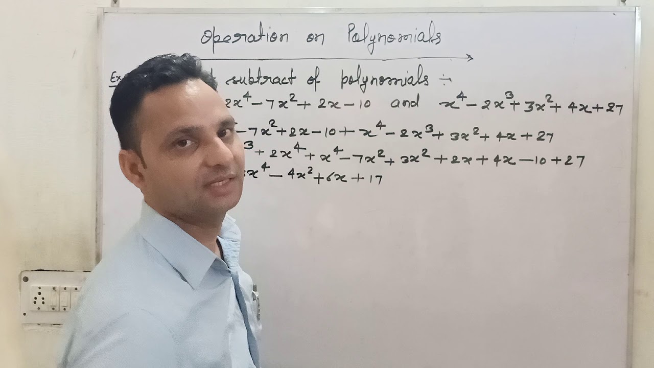 Class 10 Chapter 2 Polynomials (Operation on polynomials, Addition and ...