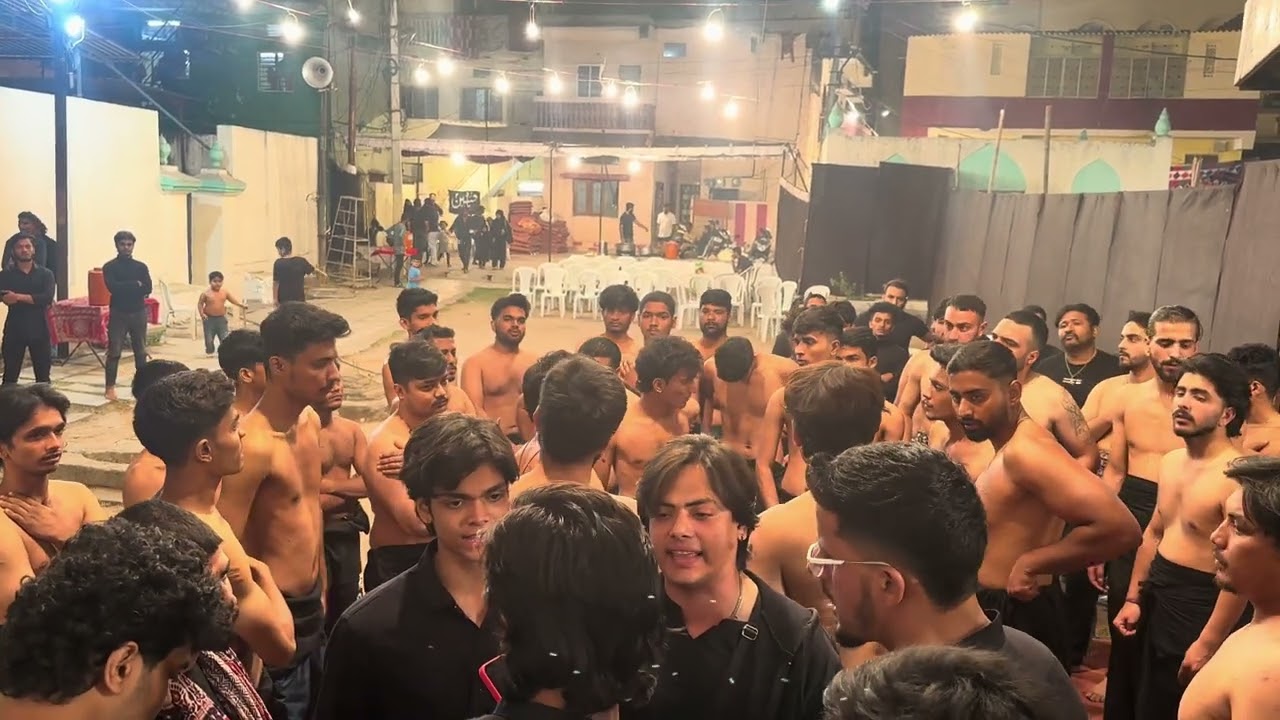 Menu sham saveray.. Salami duty 24rajab Hyderabad 2025 Oneblood Sangat Maula swt di