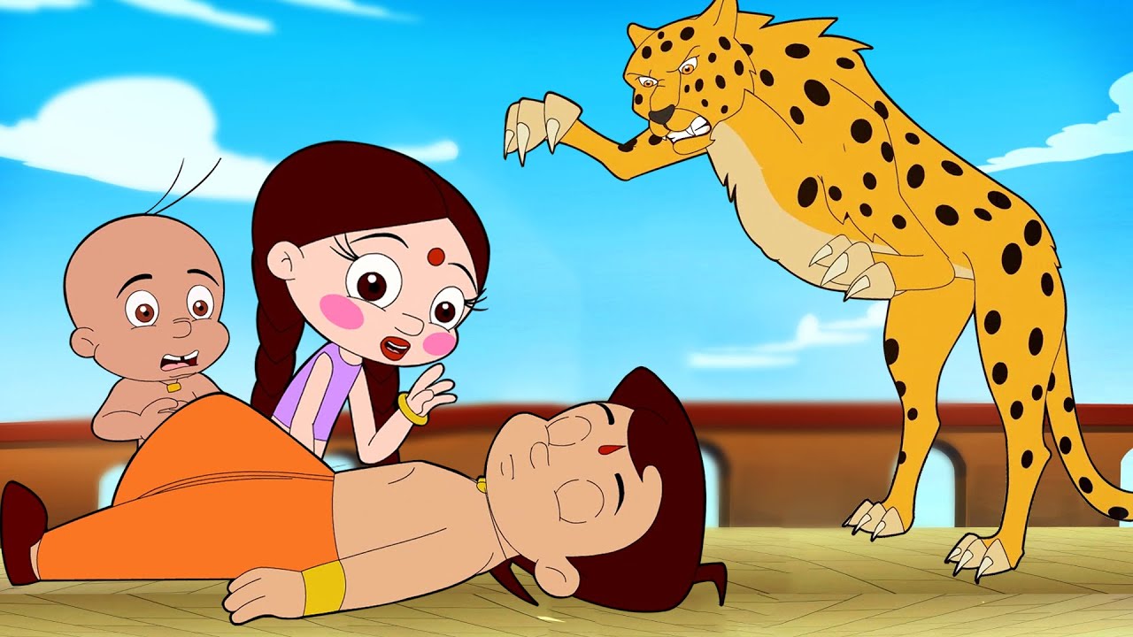 Chutki   Surviving a Cheetah Trap  Cartoons for Kids  Fun Kids Videos