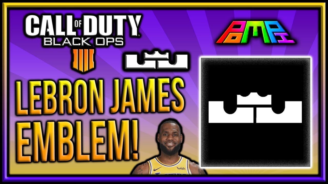 LEBRON JAMES LOGO EMBLEM: COD BO4 Lebron James Logo Emblem Tutorial! Bo4 Emblem Tutorials! PomPi