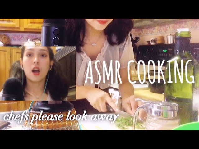 ASMR Cooking- Herb-Roasted Salmon👩‍🍳[ASMR KITCHEN]