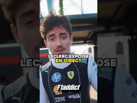 Leclerc explose en direct ! 😳 #formule1