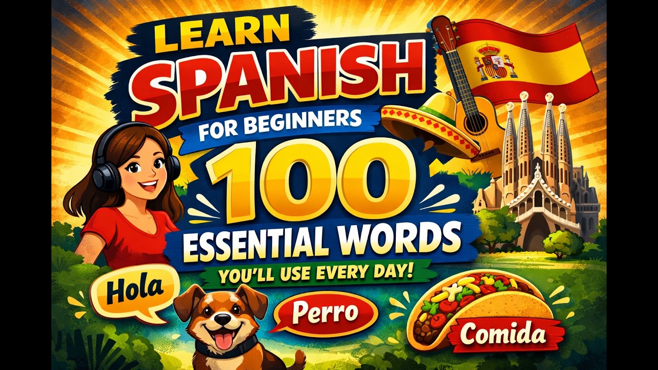 Learn Spanish for Beginners – 100 Essential Words You’ll Use Every Day ...