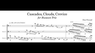 Don Freund's Cascades, Clouds, Crevice - Jacobs School Bassoons (scrolling score)