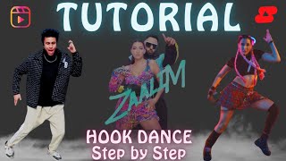 New Nora fatehi Badshah Zaalim song Hook Dance Steps TUTORIAL Step by Step | Zaalim song dance video