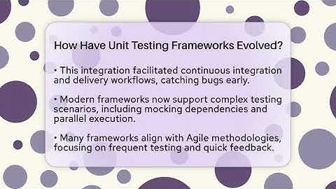 How Have Unit Testing Frameworks Evolved? - Learn To Troubleshoot