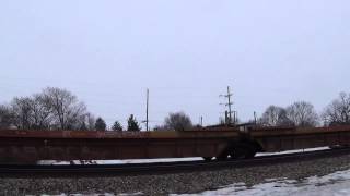 BNSF 6523 Meets BNSF 8069 in Mazon, IL 2/21/15
