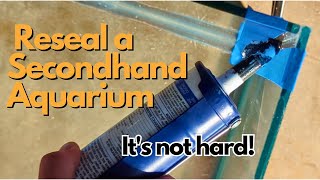 How to reseal a secondhand aquarium  a step by step guide