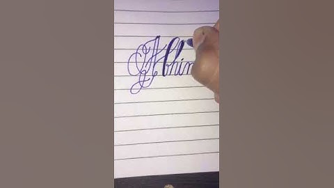 *How to write with pen in calligraphy*#Abhinav#