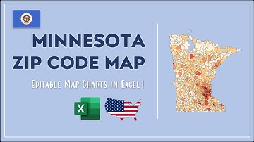 Minnesota Zip Code Map in Excel - Zip Codes List and Population Map