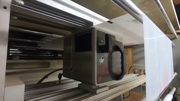 Thermotransferdrucker Allen NGT bedruckt Kunststofffolie in einer Schlauchbeutelmaschine