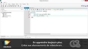Tutoriel MySQL : Créer un bloc et choisir le délimiteur | video2brain.com