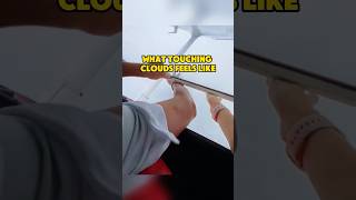 What touching clouds feels like #fyp #ForYou #popular #knowledge #parachute #intheair #cloud #touch