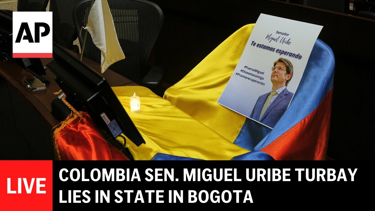 LIVE: Colombia Sen. Miguel Uribe Turbay lies in state
