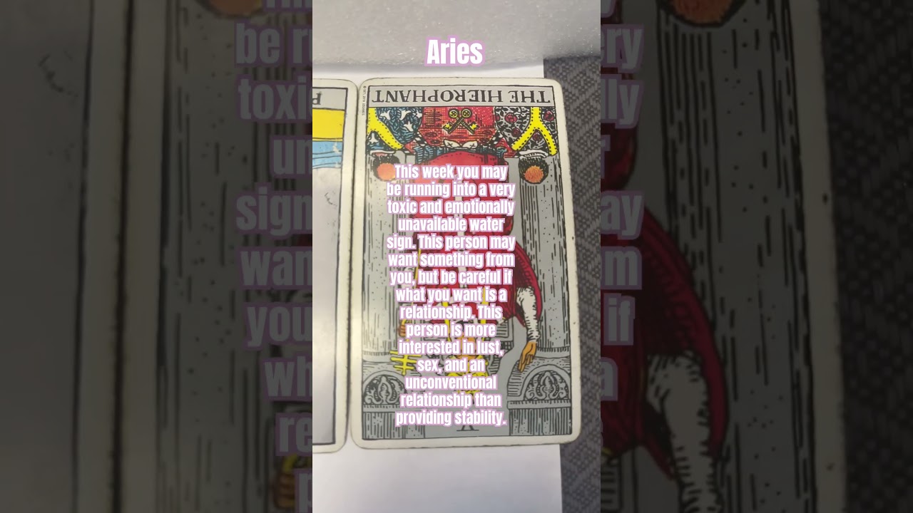 Aries Weekly Tarot-scope