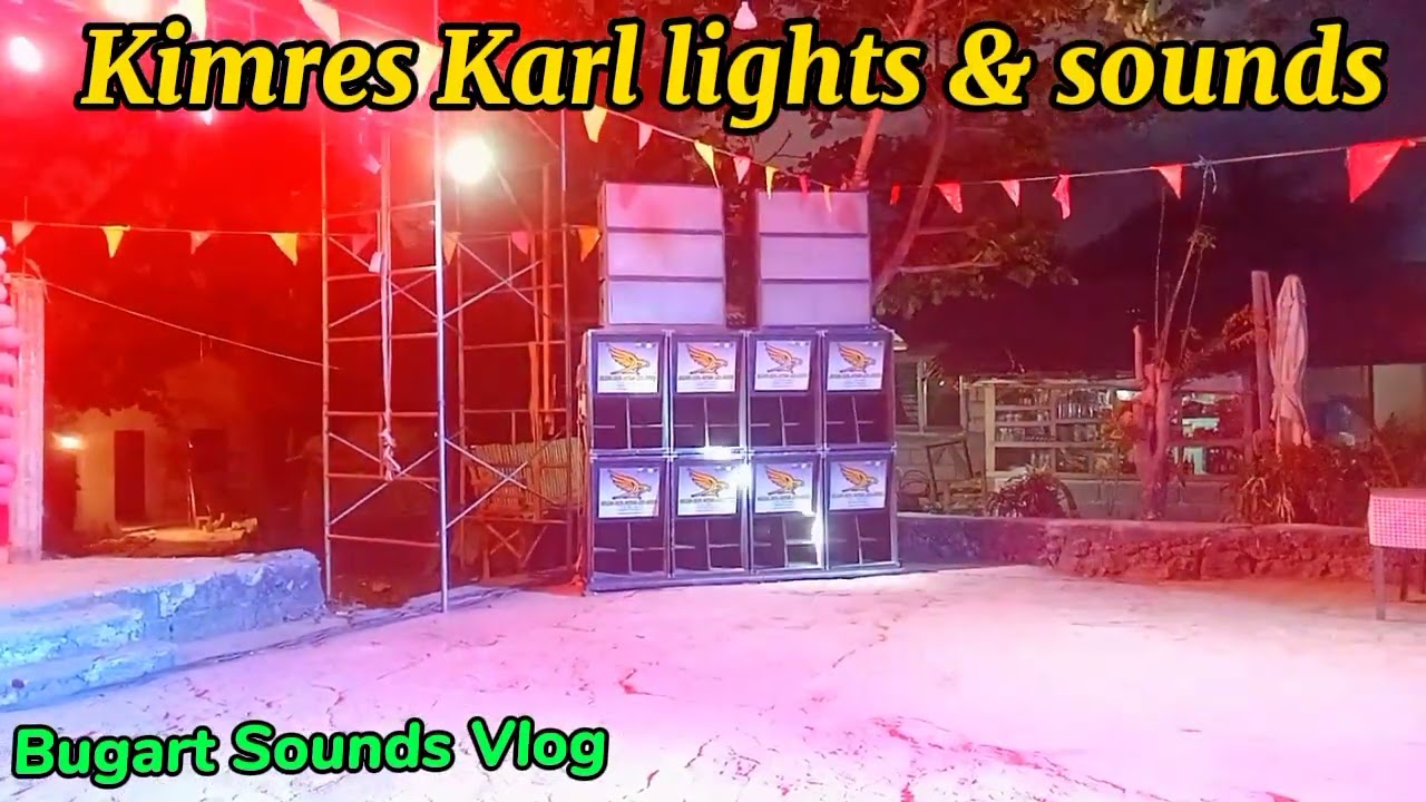 Kimres Karl Lights & Sounds 8x8x8 set up at Sitio curbada, curva, Medellin Soundcheck