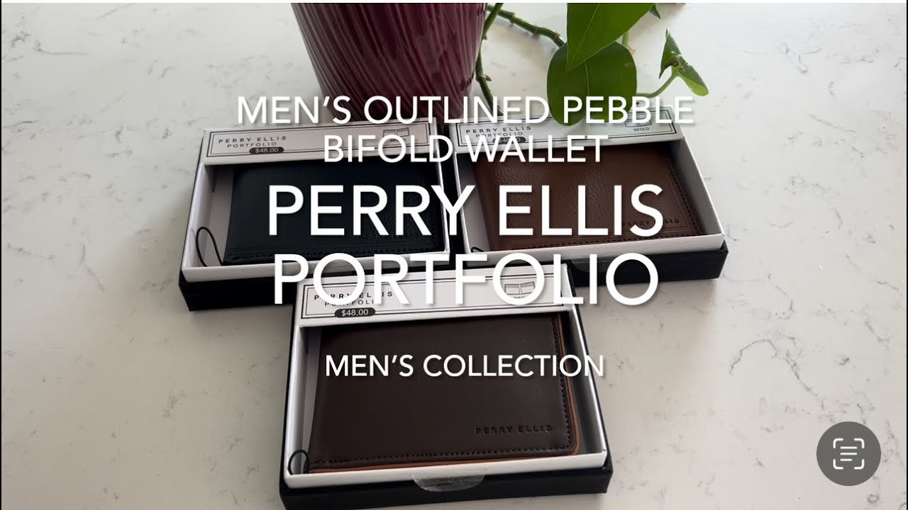 UNBOXING! Perry Ellis Portfolio Bifold Wallets Men’s Collection: ON SALE!!!