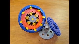 BitBeam planetary gearset in wheel