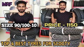 90/100-10 size all tyre scooty/Hero pleasure tyre/Honda Activa tyre/MRF tyre/top number one brand