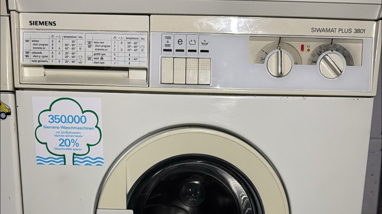 Siemens Siwamat Plus 3801 - Test Spin