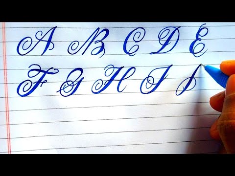How to write in Calligraphy and Lettering | Beautiful Calligraphy Letters AtoZ  |Script Lettering