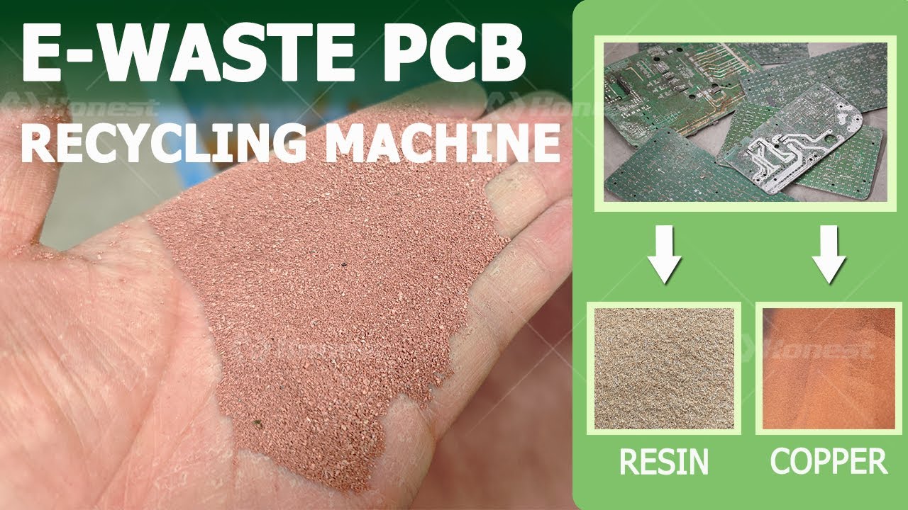 E-Waste PCB Recycling: Separate Copper & Resin with 99% Purity!