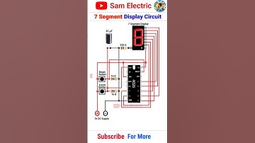 7 segment display circuit using 4026#youtubeshorts #electrical #shortsfeed  #shorts  #shortsvideo