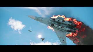Mirage 2K vs two SU27s!