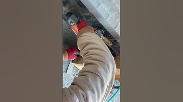 Installing cedar ring at the bottom of the 6x6 cedar column #cedar