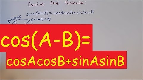 Compound Angle Formula Proof