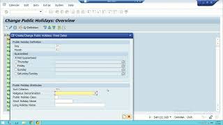 16 SAP HCM Holiday Calendar (SCAL) screenshot 2