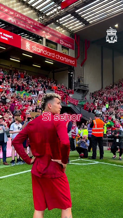 BOBBY FIRMINO LAST GAME AT HOME 😭 CROWD CHANTS THE BOBBY FIRMINO SONG