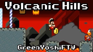 SMF Custom Level: "VOLCANIC HILLS" - By GreenYoshiFTW