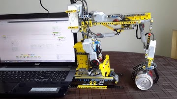 EV3 LEGO Robotic arm v.2 weight lifting