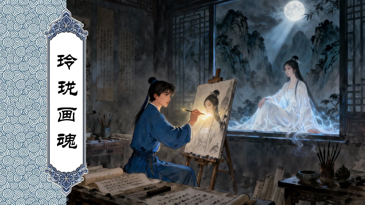 神笔画魂：书生一支玲珑笔，画出美女是索命精魂！深度融合画皮与神笔马良 - YouTube