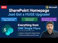 New SharePoint Homepage Experience — Create Pages, Sites & Libraries From One Place