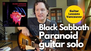 &quot;Paranoid&quot; Guitar Solo Lesson and Analysis - Black Sabbath