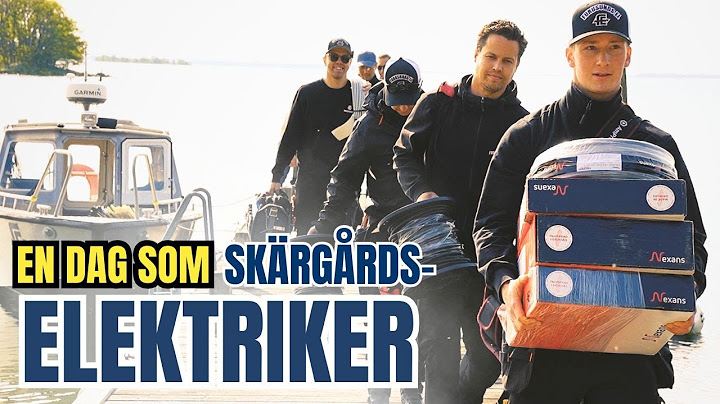 En dag som ELEKTRIKER i skärgården