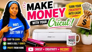 HOW I MADE  MY FIRST $100 SELLING  T-Shirts USING MY CRICUT AT HOME