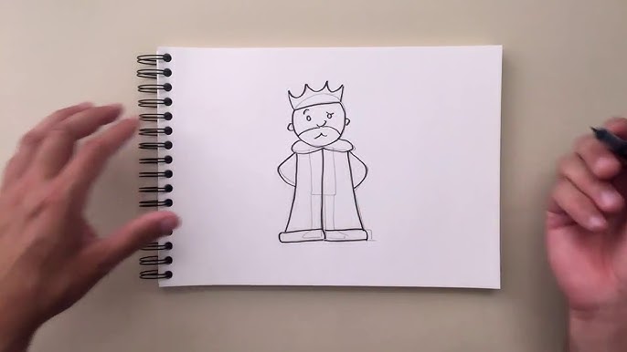 How To Draw a King For Kids and Beginners | Easy Drawing and ...