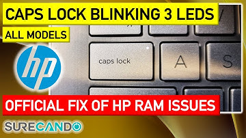 HP laptop CAPS LOCK blinking 3 times
