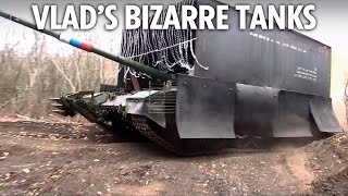 Desperate Putin sends bizarre Soviet-era turtle tanks to Ukraine with steel sheds & chainmail screenshot 5