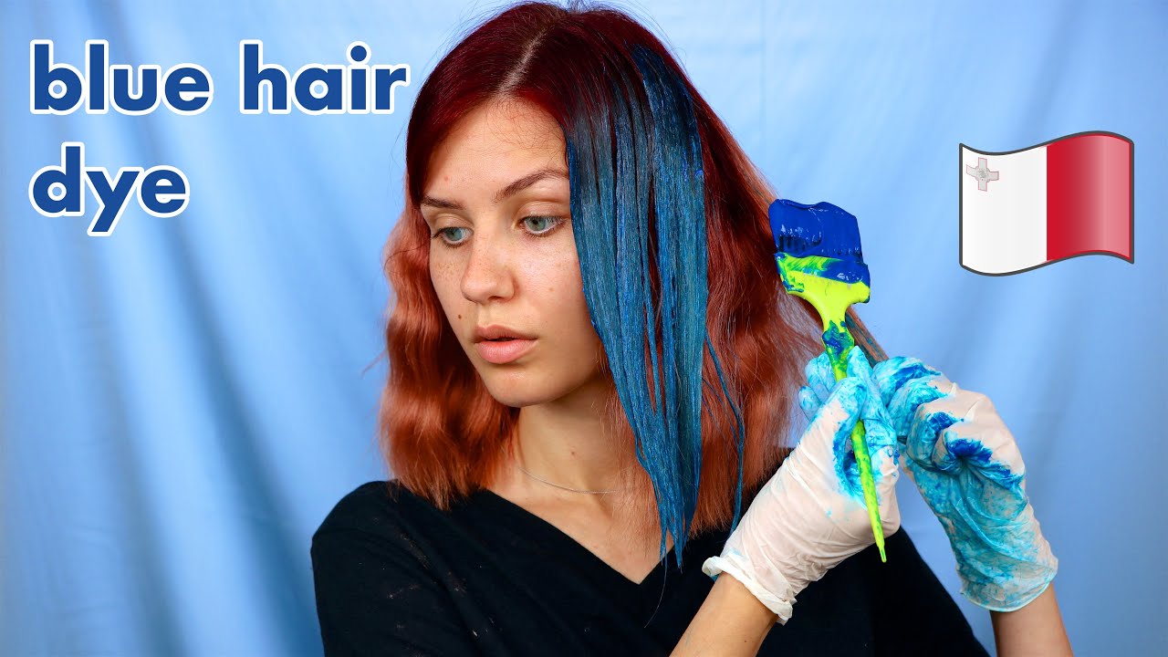 Dyeing My Hair Bright Blue In Maltese Youtube Dyeing My Hair Bright Blue In Maltese Youtube